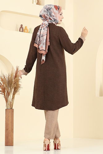 moda selvim Combined 3129HBS856 Koyu Vision & Brown - Thumbnail