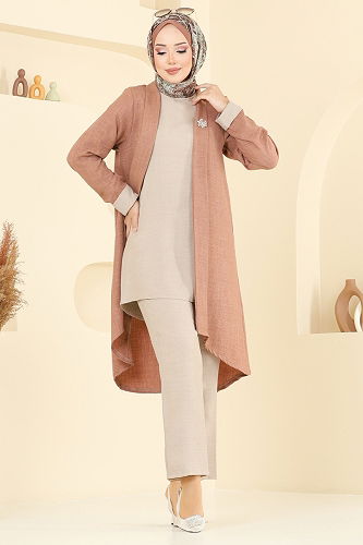 moda selvim Combined 3129HBS856 Latte & Stone - Thumbnail