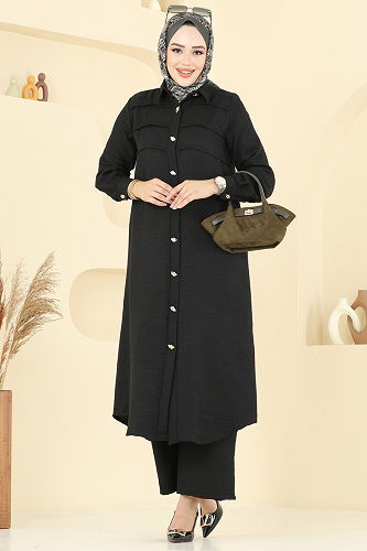 moda selvim Combined 3158HBS856 Black - Thumbnail