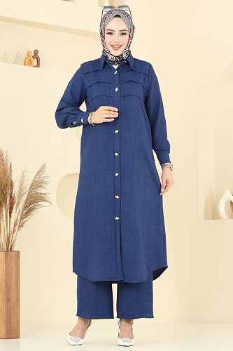 moda selvim Combined 3158HBS856 Navy Blue - Thumbnail