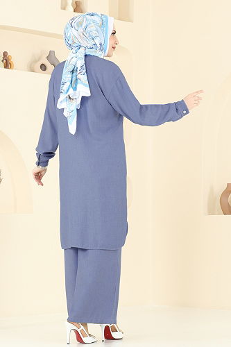 moda selvim Combined 318HBS856 Dark Denim - Thumbnail