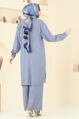 moda selvim Combined 318HBS856 Denim - Thumbnail