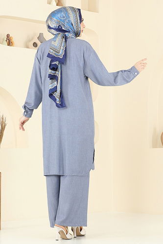 moda selvim طقم جينز 318HBS856 - Thumbnail