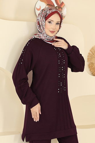 moda selvim Combined 3192HBS856 Damson - Thumbnail