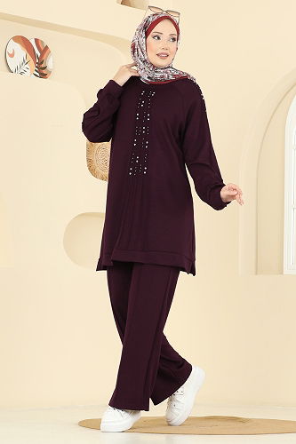 moda selvim Combined 3192HBS856 Damson - Thumbnail