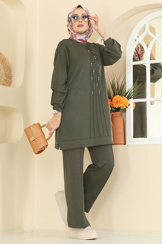 moda selvim Combined 3192HBS856 Khaki - Thumbnail