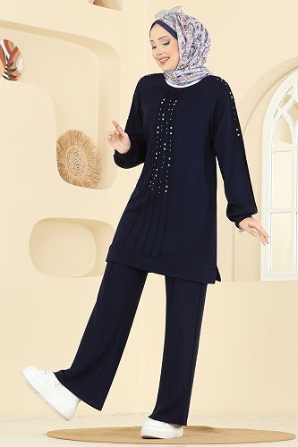 moda selvim Combined 3192HBS856 Navy Blue - Thumbnail