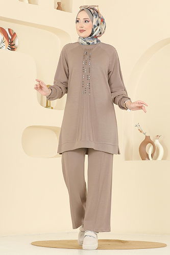 moda selvim طقم بيج 3192HBS856 - Thumbnail