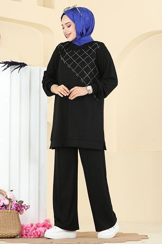 moda selvim Combined 3196HBS856 Black - Thumbnail