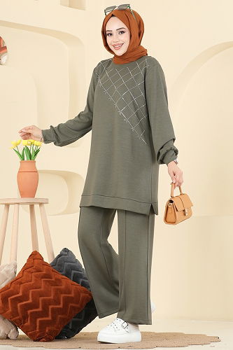 moda selvim Combined 3196HBS856 Khaki - Thumbnail