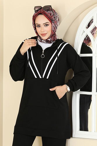 moda selvim Combined 3206HBS856 Black - Thumbnail