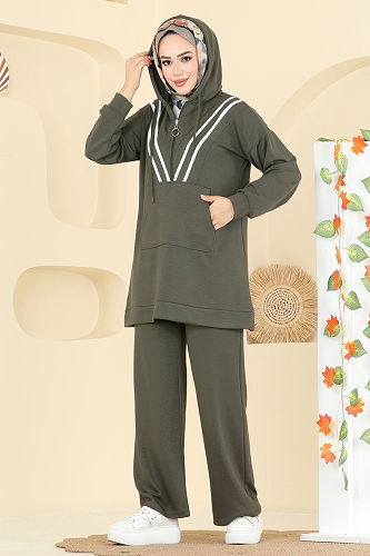 moda selvim Combined 3206HBS856 Khaki - Thumbnail