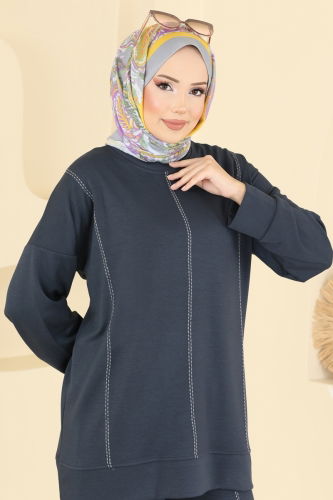 H.B.S. - طقم رمادي غامق 3216HBS856