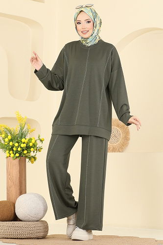 moda selvim Combined 3216HBS856 Khaki - Thumbnail