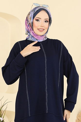 moda selvim Combined 3216HBS856 Navy Blue - Thumbnail