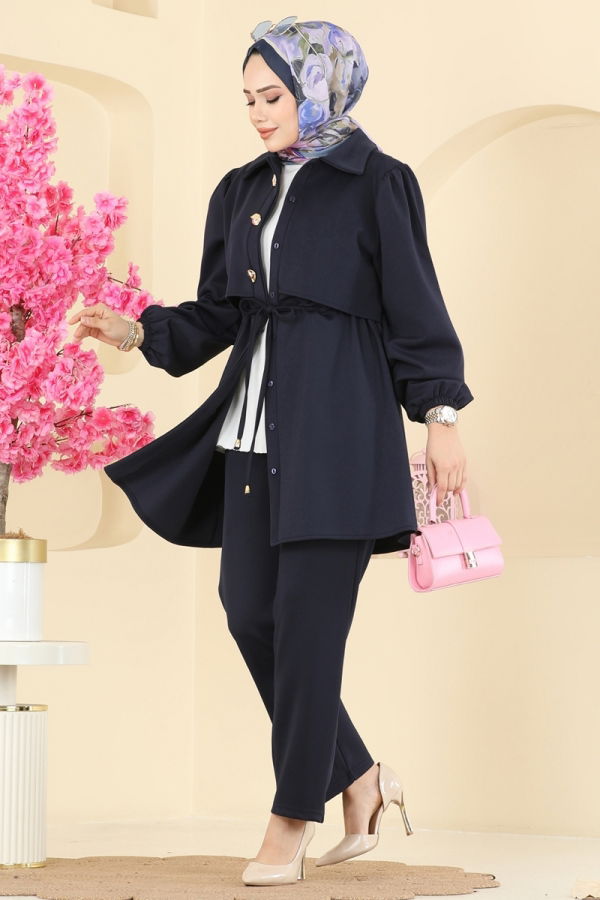 Modaselvim الاطقم طقم كحلي 3227HBS856