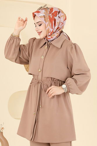 moda selvim طقم بيج 3227HBS856 - Thumbnail