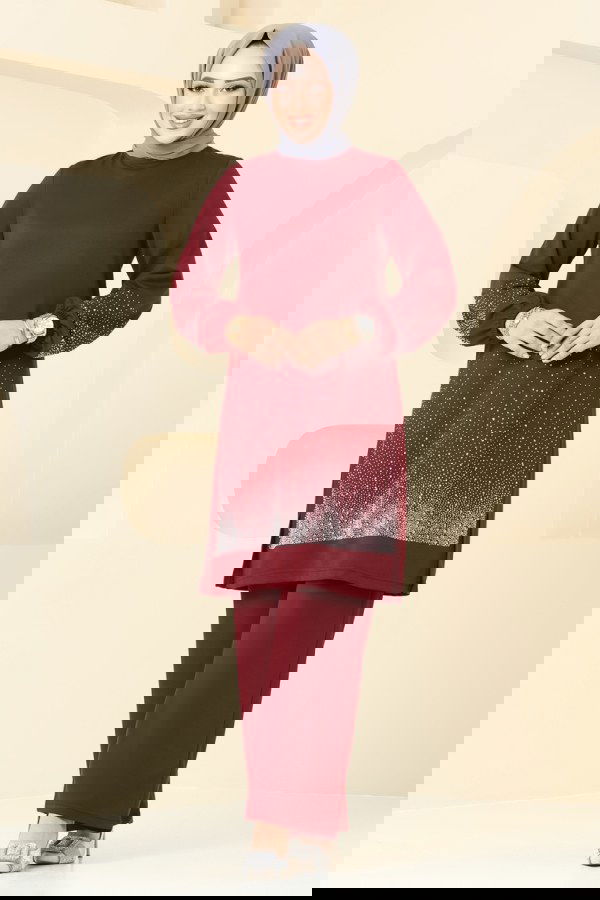 Modaselvim NET 20%+20% DISCOUNT IN THE CARD Combined 323DVL817 Burgundy