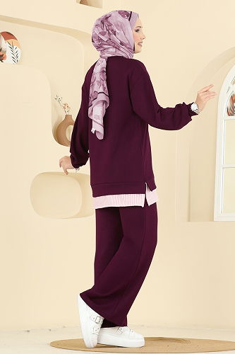moda selvim Combined 3246HBS856 Dark Burgundy - Thumbnail
