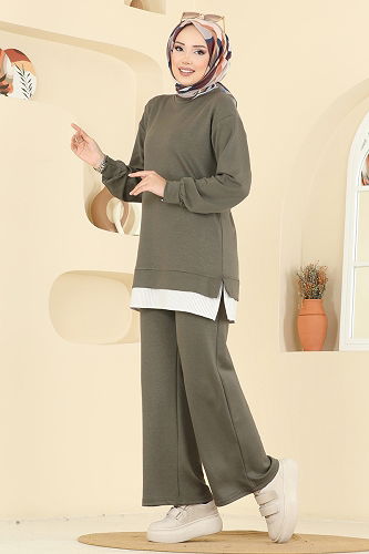 moda selvim Combined 3246HBS856 Khaki - Thumbnail