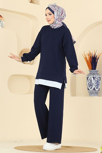 moda selvim Combined 3246HBS856 Navy Blue - Thumbnail