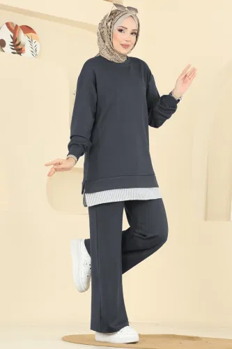 H.B.S. - طقم رمادي غامق 3246HBS856