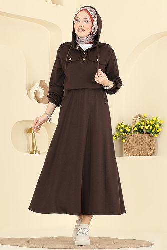 moda selvim Combined 3248HBS856 Brown - Thumbnail