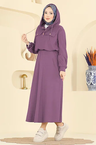 moda selvim Combined 3248HBS856 Dark Lilac - Thumbnail