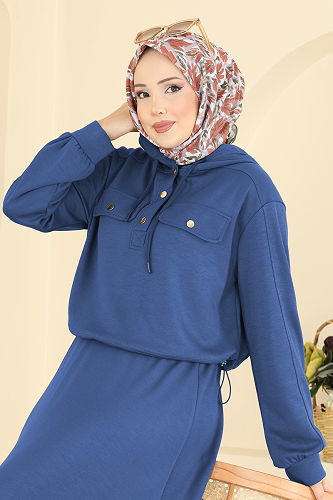 moda selvim Combined 3248HBS856 Indigo - Thumbnail