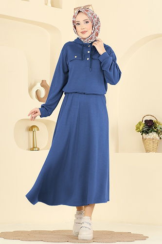 moda selvim Combined 3248HBS856 Indigo - Thumbnail