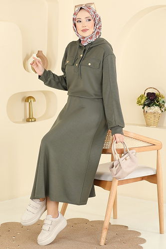 moda selvim Combined 3248HBS856 Khaki - Thumbnail