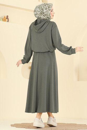 moda selvim طقم أخضر عفني فاتح 3248HBS856 - Thumbnail