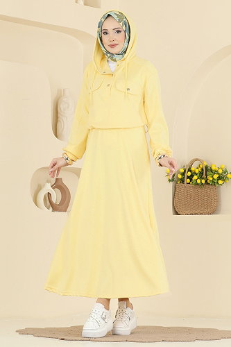 moda selvim طقم أصفر 3248HBS856 - Thumbnail