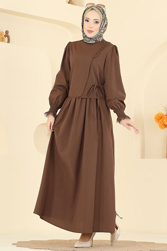 moda selvim طقم بني 324ASN888 - Thumbnail