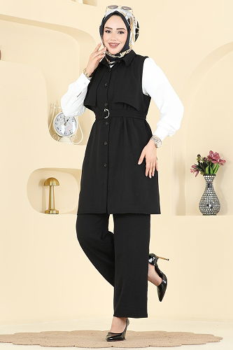 moda selvim Combined 3254HBS856 Black - Thumbnail