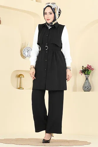 moda selvim Combined 3254HBS856 Black - Thumbnail