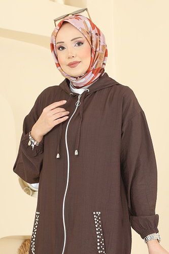 moda selvim طقم بني 3257HBS856 - Thumbnail