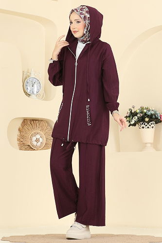 moda selvim Combined 3257HBS856 Damson - Thumbnail