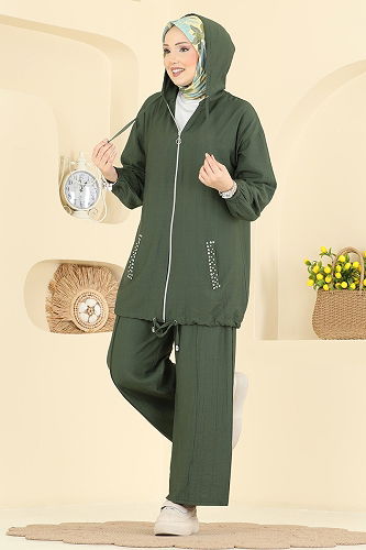 moda selvim Combined 3257HBS856 Khaki - Thumbnail