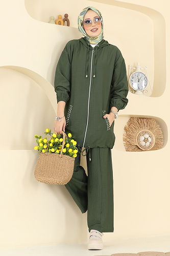 moda selvim Combined 3257HBS856 Khaki - Thumbnail