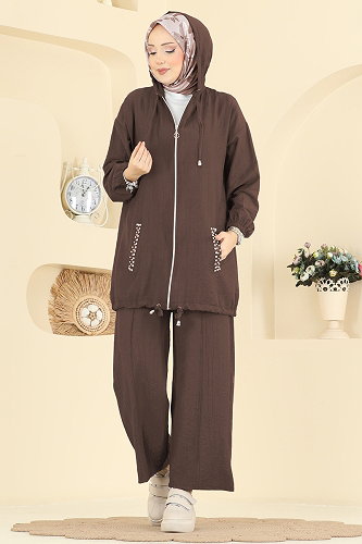 moda selvim Combined 3257HBS856 Light Brown - Thumbnail