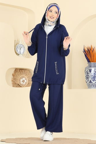 H.B.S. - Combined 3257HBS856 Navy Blue