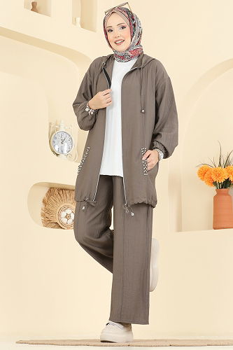 moda selvim طقم ترابي 3257HBS856 - Thumbnail