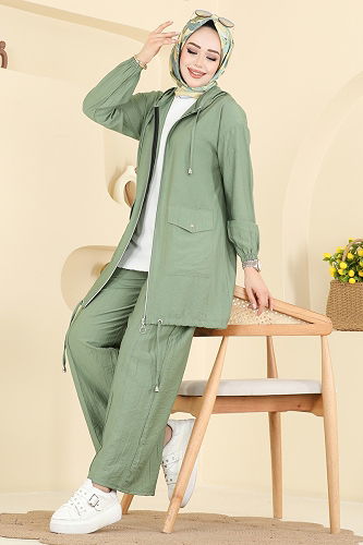 moda selvim Combined 3258HBS856 Almond Green - Thumbnail