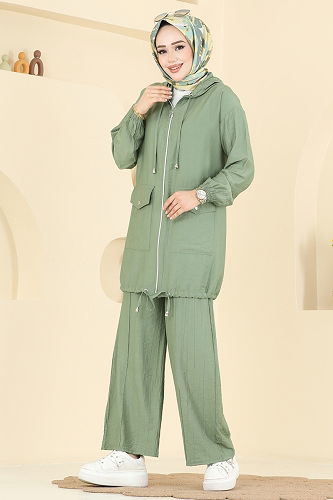 moda selvim Combined 3258HBS856 Almond Green - Thumbnail