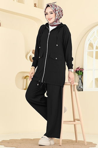 moda selvim Combined 3258HBS856 Black - Thumbnail