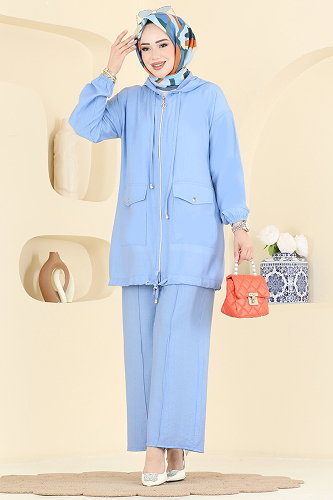 moda selvim Combined 3258HBS856 Blue - Thumbnail
