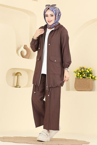 moda selvim Combined 3258HBS856 Brown - Thumbnail