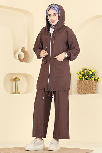 moda selvim Combined 3258HBS856 Brown - Thumbnail