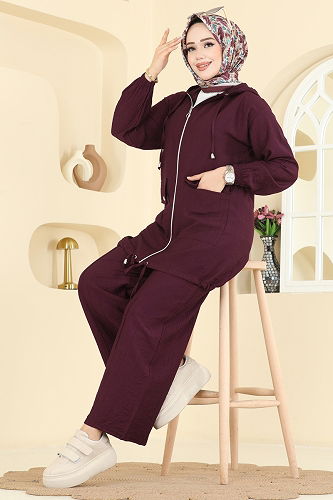 moda selvim Combined 3258HBS856 Damson - Thumbnail